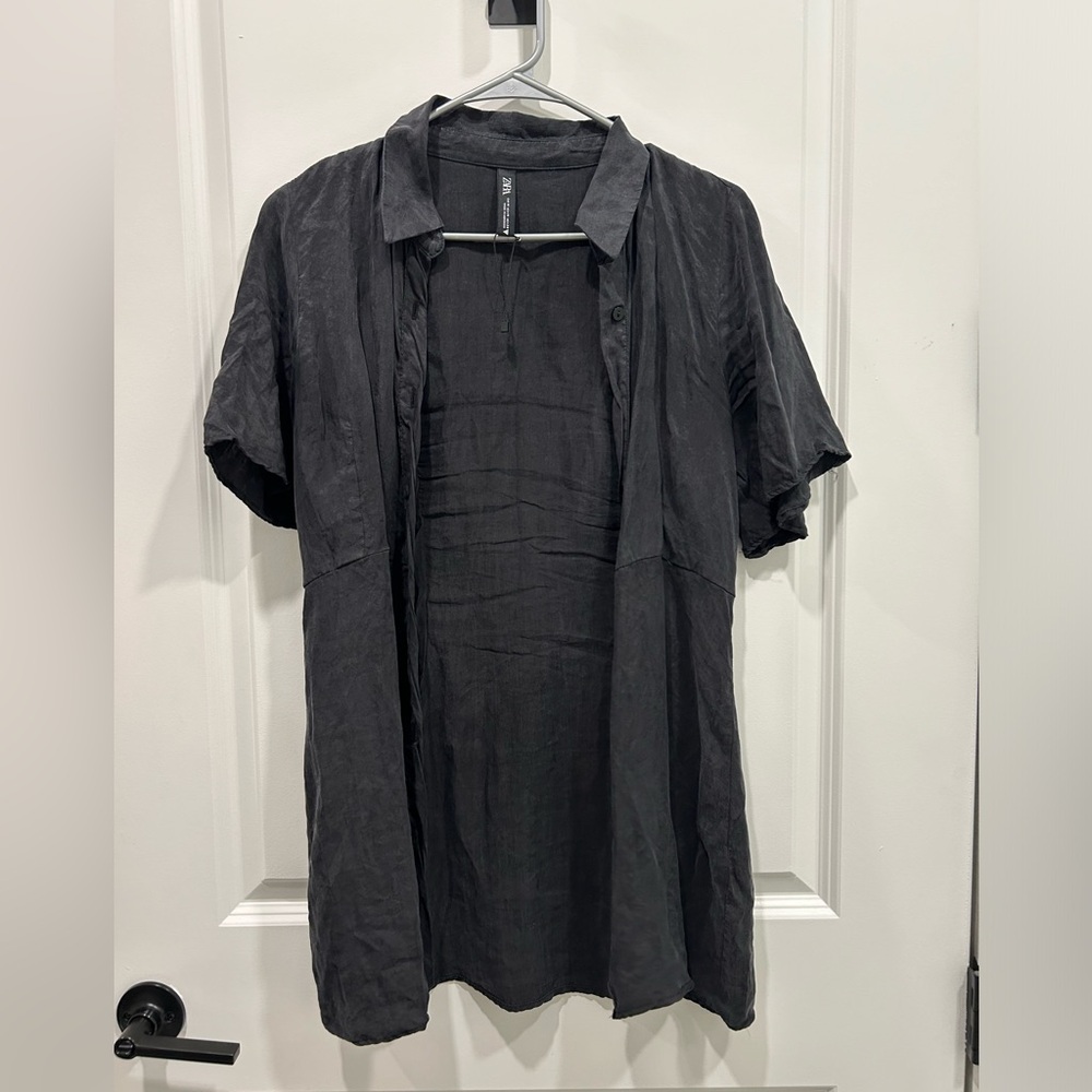Zara long button shirt or for a cover up